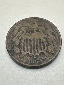lot 71 image: 1864 Two Cent Piece