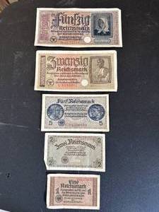 lot 72 image: German Currency from World War 2