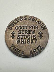 lot 75 image: Swedes Saloon Brass Brothel Token