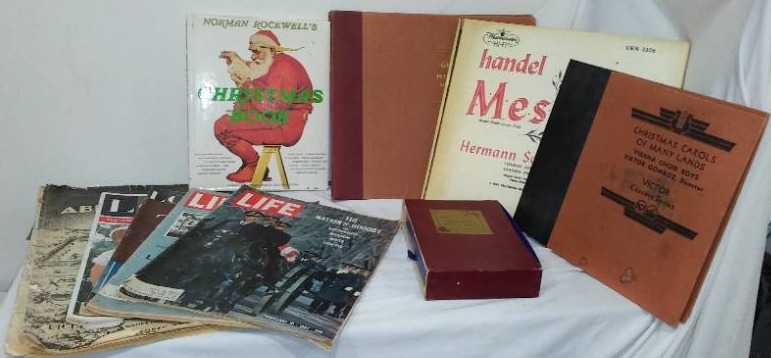 lot 629 image: Life Magazines, Records, and More.