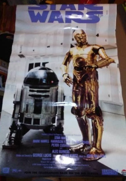 lot 609 image: Star Wars Movie Poster - C3PO & R2D2. Drill Sander And More.