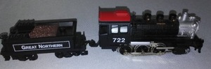 lot 48 image: HO Scale Train Engine Great Northern R.R. With Tender.