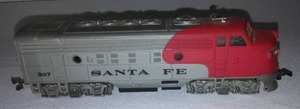 lot 53 image: HO Scale Train Engine, Santa Fe R.R.