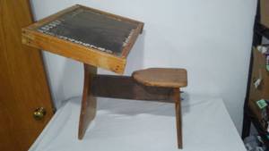 lot 123 image: Vintage Nail And Peg Desk.