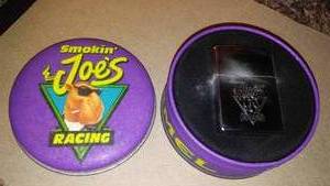 lot 156 image: Smokin Joes Racing, Camel Lighter. New In Tin.