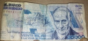 lot 165 image: El Banco De Mexico 20,000 Pesos