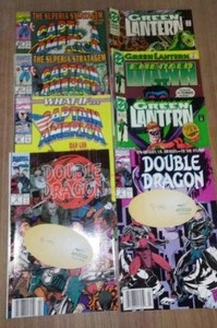 lot 258 image: Marvel Captain America, Green Lantern, Double Dragon(8).