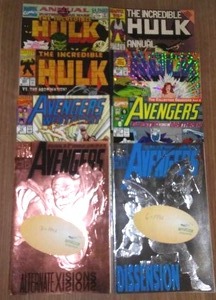 lot 384 image: Marvel Avengers And Hulk.