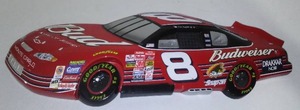 lot 179 image: NASCAR Dale Earnhardt Jr. No.8 3D Wall Hanging.