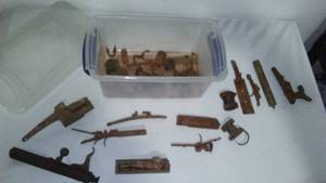 lot 223 image: Vintage Firearms Pieces,  Many.
