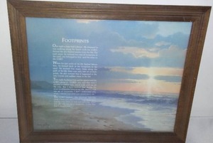 lot 226 image: Footprints, Framed.