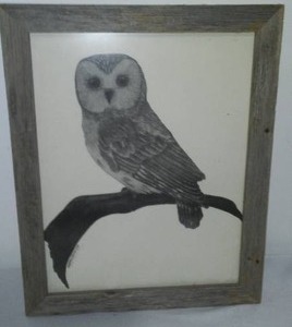 lot 229 image: Pencil Print  Owl, Marion Otnes, 8 Of 100