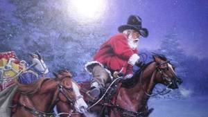 lot 264 image: Santa On Horseback.
