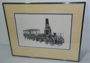 lot 291 image: Southern Railway Locomotive Print.