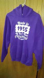 lot 297 image: Hoodie XL 1955 Being Awesome.  Nice.