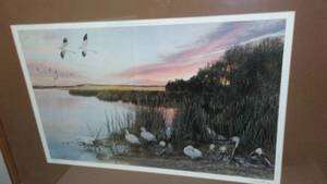 lot 307 image: Van Gilder Print, Snow Geese.