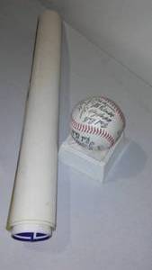 lot 310 image: MN Twins Baseball Stamped Autographed And Posters.