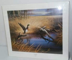 lot 312 image: Marv Espe Print, Startled.