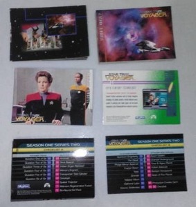 lot 401 image: Star Trek Voyager Fantasy Art Trading Cards , Complete Set Of 90