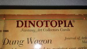 lot 413 image: Dinotopia Fantasy Art Trading Cards, Random Cards.