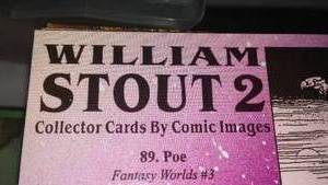 lot 415 image: William Stout No. 2 Fantasy Art Trading Cards Plus Case.