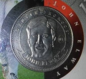 lot 430 image: John Elway Pinnacle Mint Collection With Coin