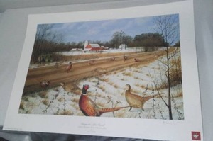 lot 358 image: Les Kouba, Pheasant Forever, 96-97 Print Of The Year