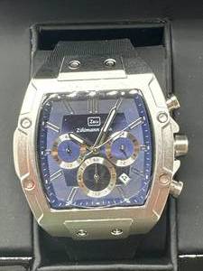 lot 10 image: Brand New Mens Zihlmann & Co. Z911 Rubber Strap 3 ATM Watch $813 Retail