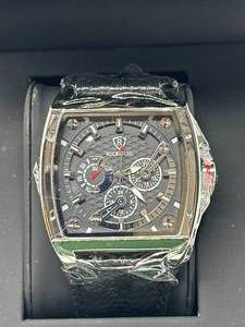 lot 18 image: Brand New Mens Ruckstuhl Black Subdial 3 ATM Watch $751 Retail