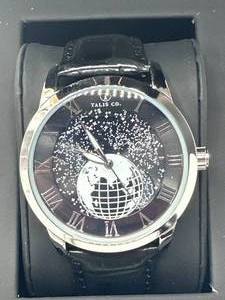lot 23 image: Brand New Mens Talis & Co. Luminous Globe  Moon Watch $875 Retail