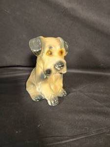 lot 7 image: Vintage Chalkware Puppy