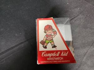 lot 34 image: Vintage Campbells Kid Wristwatch in Box