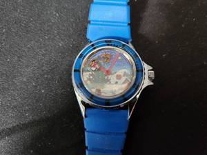 lot 42 image: Vintage Christmas Santa on Sleigh Wristwatch
