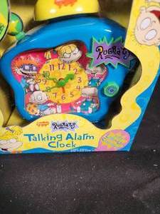 lot 86 image: Vintage Rugrats Talking Alarm Clock in Box
