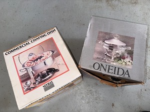 lot 205 image: Two Chafing Dishes