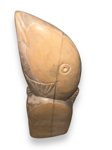 lot 208 image: Hand Carved Fish Statue