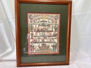 lot 114 image: Antique Santas Framed Art