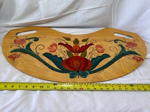 lot 144 image: Hand Painted Lap TrayServing Tray