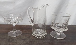 3 Candlewick Glass Pieces