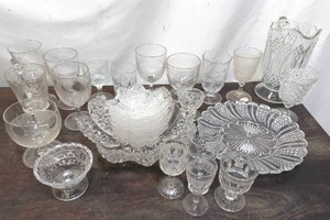 Collection of Clear EAPG Glass and more