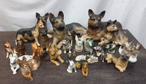 Collection of Mainly German Shepard Figurines
