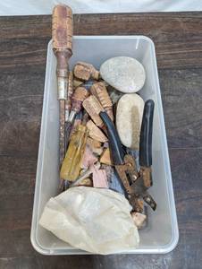 Collection of Rocks and Chisels