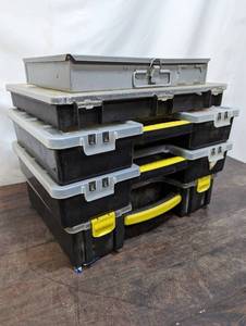 Five Organizer Boxes And Contents