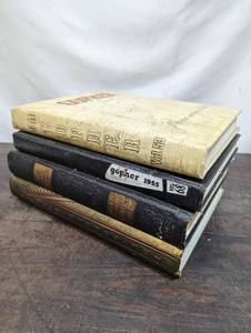 Four Old University Of Minnesota Yearbooks