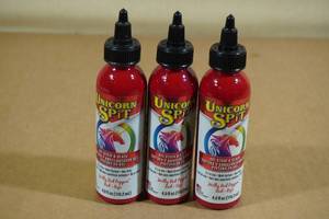 lot 100 image: 3 4oz Unicorn Spit Gel Stain & Glaze -Red