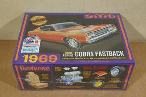 lot 109 image: AMT 1969 Ford Torino Cobra Fastback 125 Plastic Model Kit