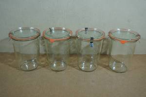 lot 155 image: 4 850 ml Weck Mold Jars