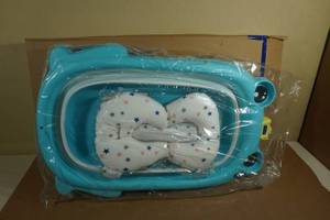 lot 175 image: Portable Folding Baby Bath Tub with Temp Gauge