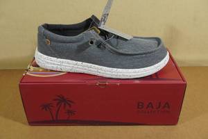 lot 213 image: Lamo Mens Paul Slip-On Shoes -Size 12, Charcoal