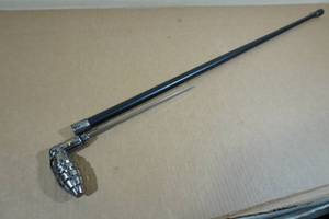 lot 237 image: Hand Grenade Handle Sword Cane